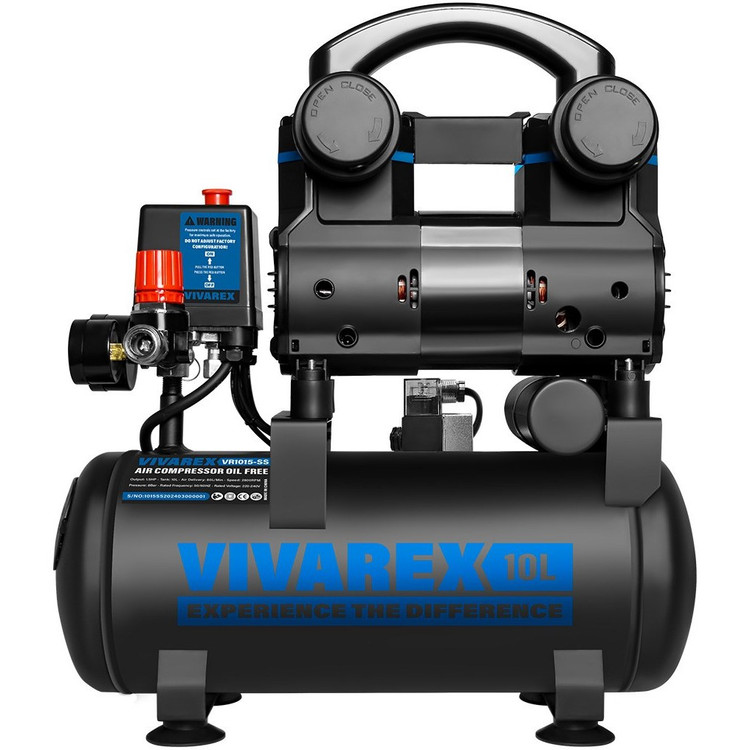 کمپرسور باد ویوارکس مدل VR1015-SS ظرفیت ۱۰ لیتر بدون روغن سایلنت