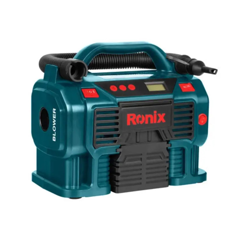 رونیکس مدل RH-4261B مینی کمپرسور باد سه کاره دیجیتال فندکی و برق شهری همراه با کیف