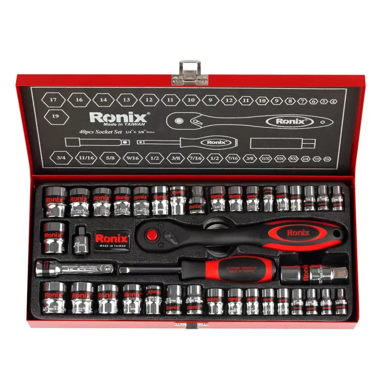 رونیکس مدل RH-2640 مجموعه بکس 40 عددی 3/8 اینچ دسته TPR تایوانی