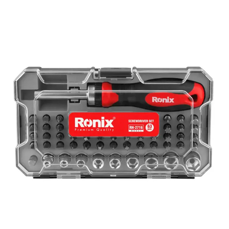 رونیکس مدل RH-2716 ست 64 عددی بیت و بکس